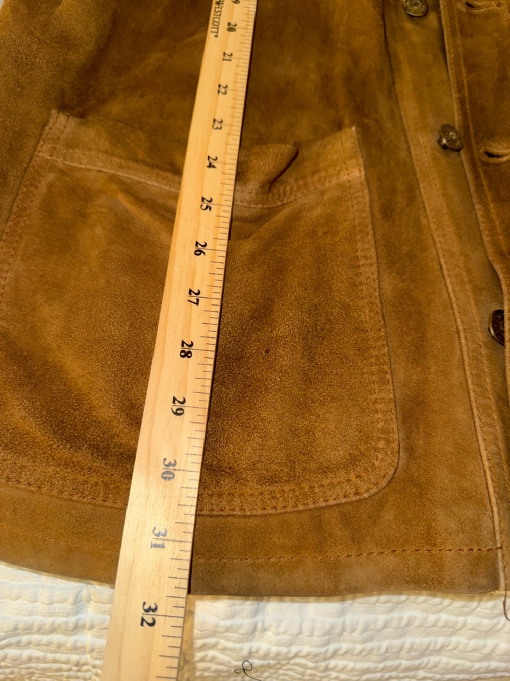Gucci Suede Leather Field Jacket, Men’s Tan Brown Western, GUC, 0672 - Picture 5 of 16